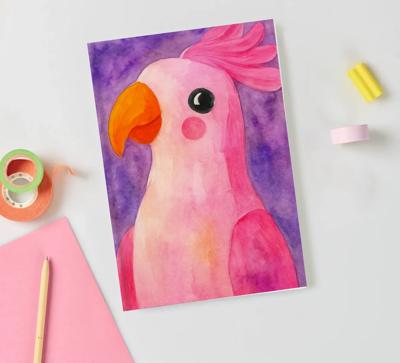 parrot abstract drawing notebook by bougenfille