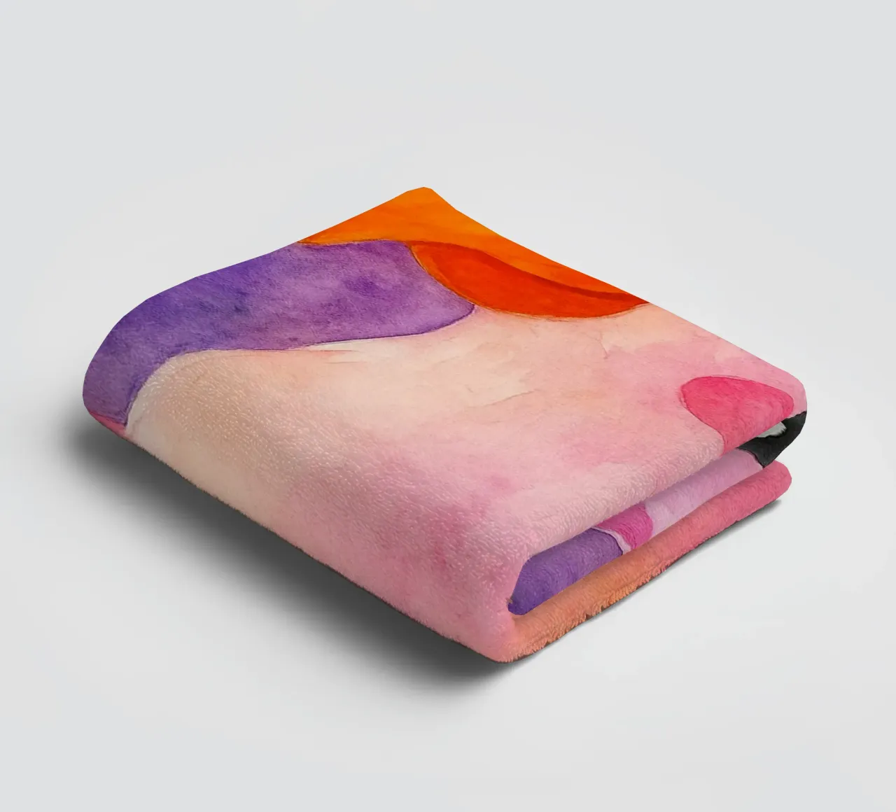 parrot abstract drawing towel by bougenfille