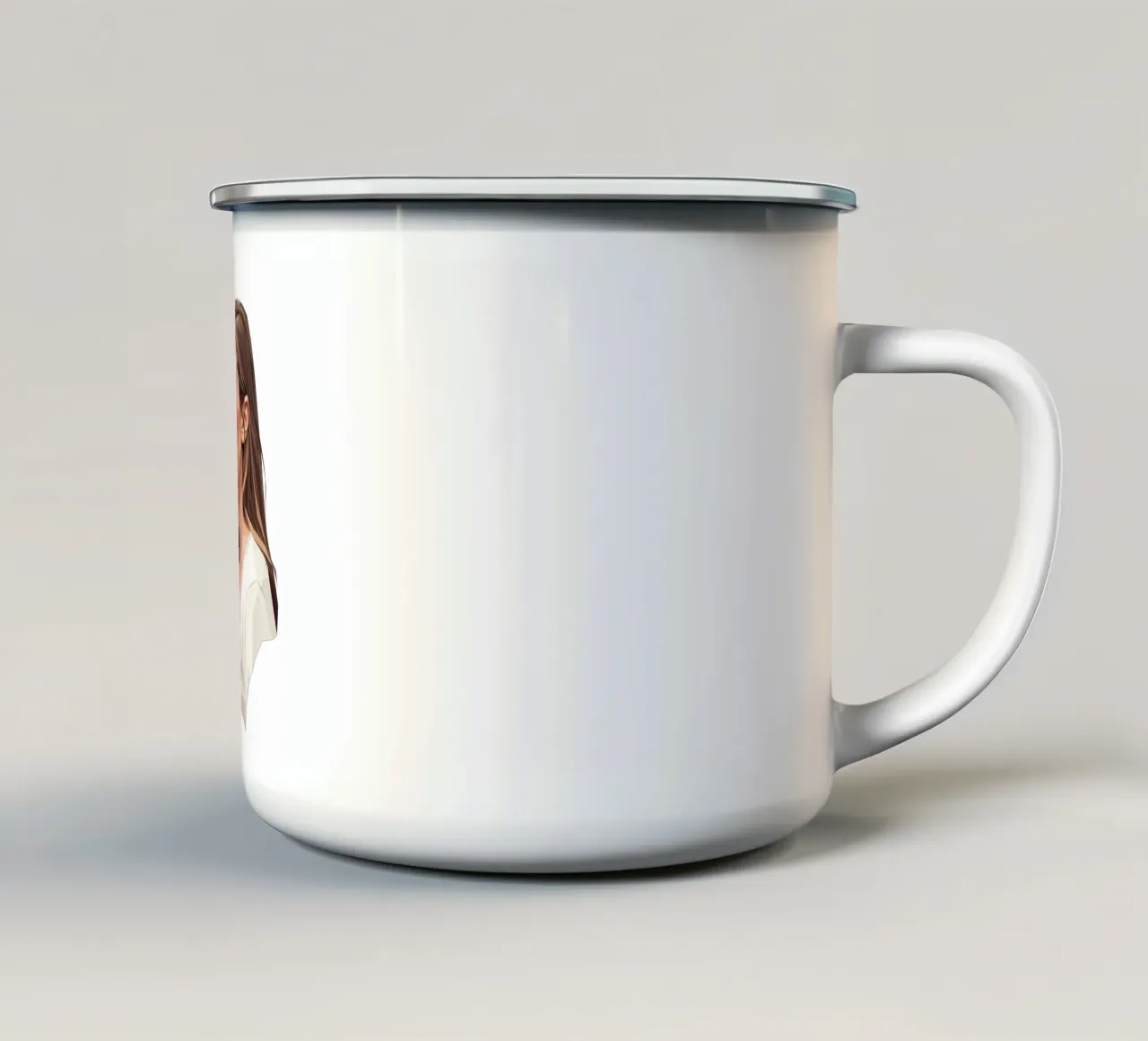 Elizabeth Olsen Lowpoly tazza in smalto da Low Profile