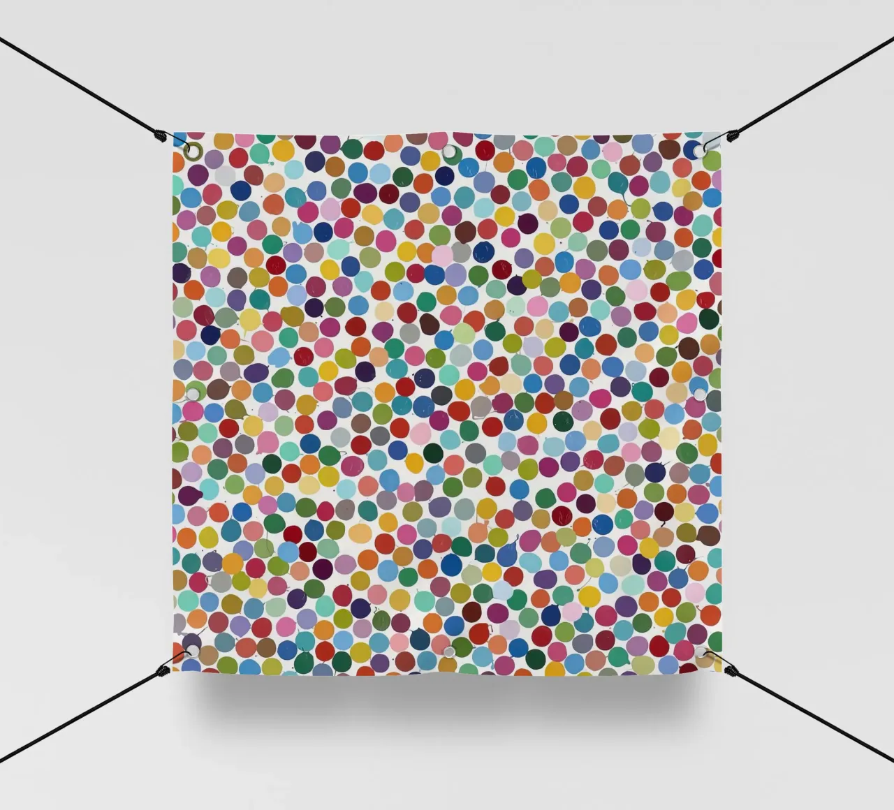 Damien HIrst Dot Color 1 telo in pvc da Palletolate
