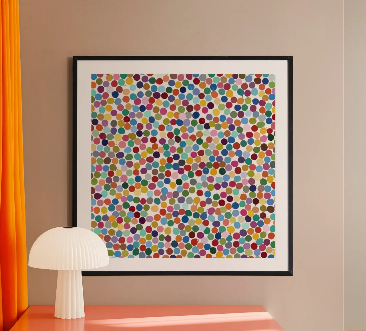 Damien HIrst Dot Color 1 carta hahnemühle da Palletolate