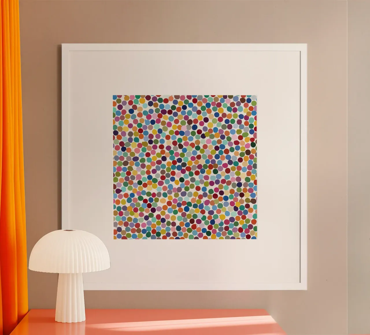 Damien HIrst Dot Color 1 carta hahnemühle da Palletolate