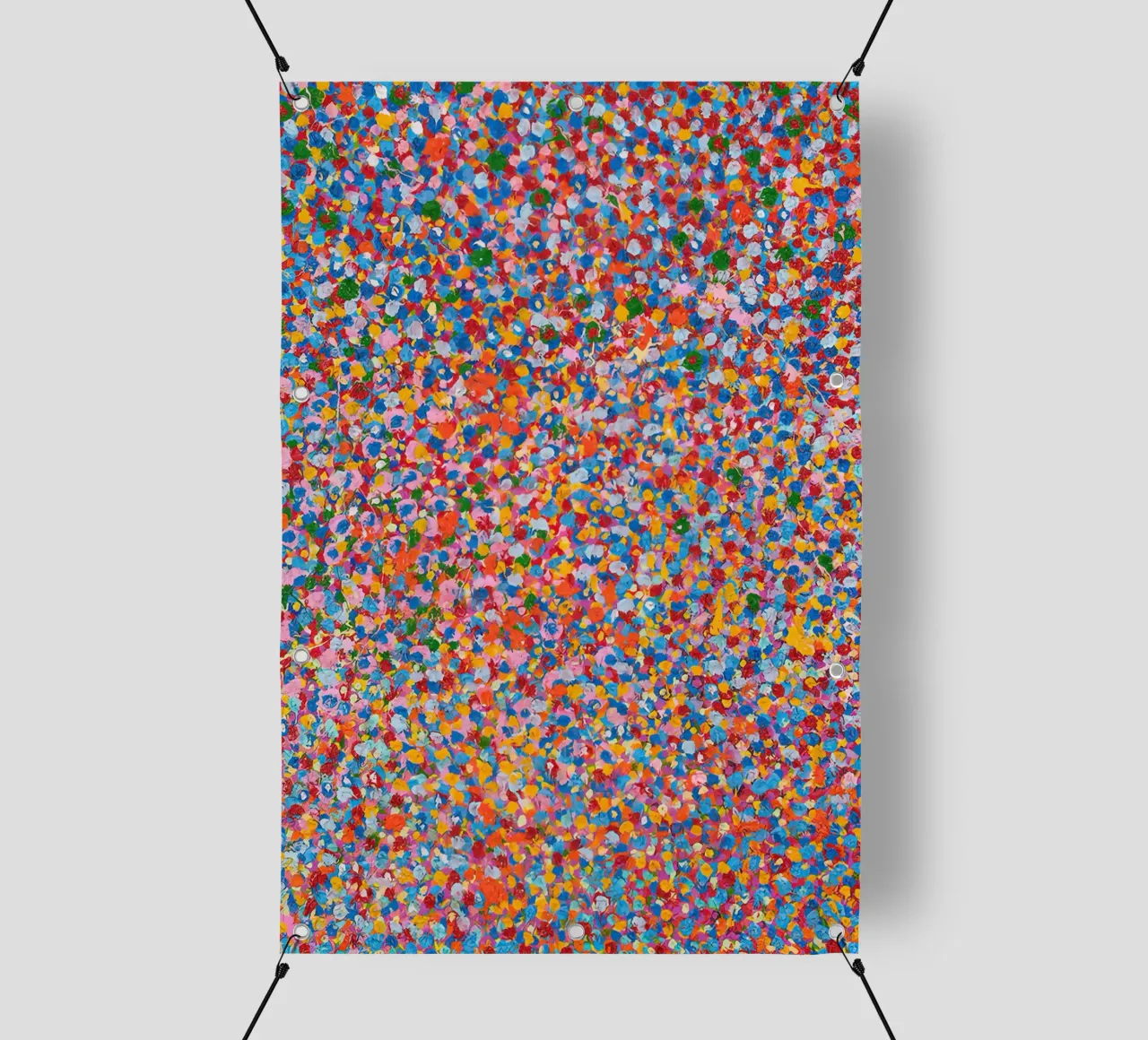 Damien HIrst Dot Color 4 telo in pvc da Palletolate