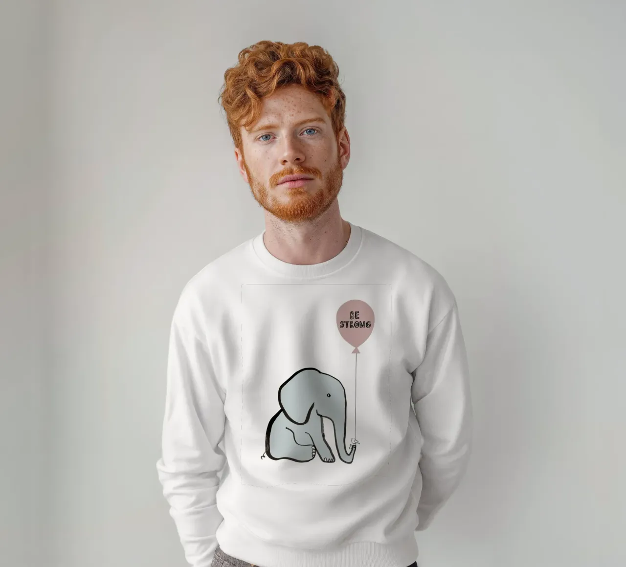 Be Strong Elephant felpa da estelle bard
