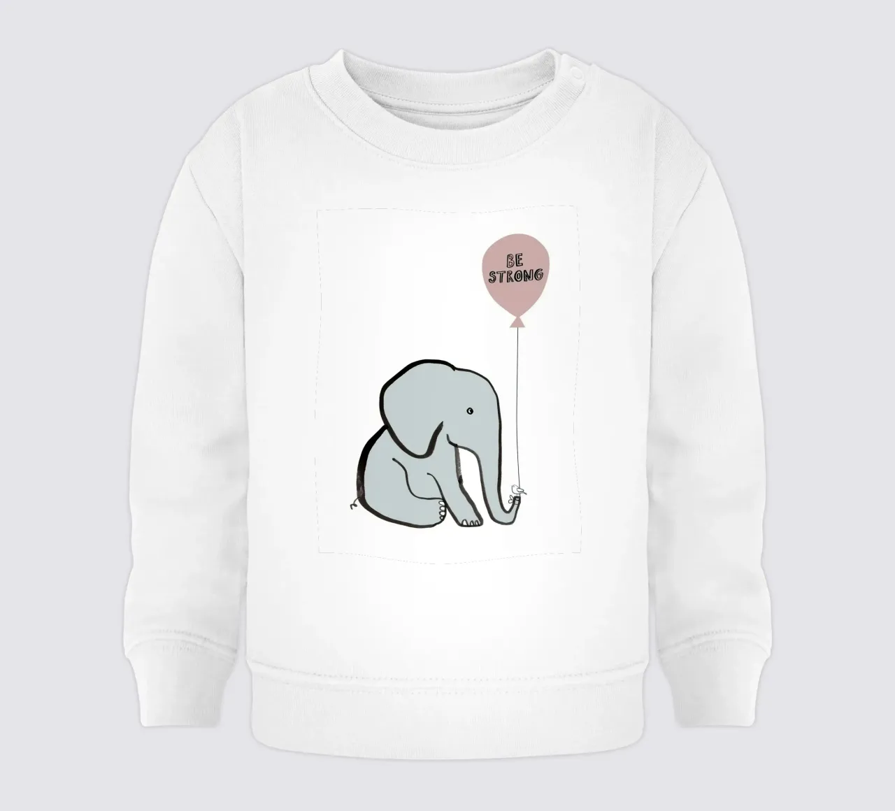 Be Strong Elephant felpa neonato da estelle bard