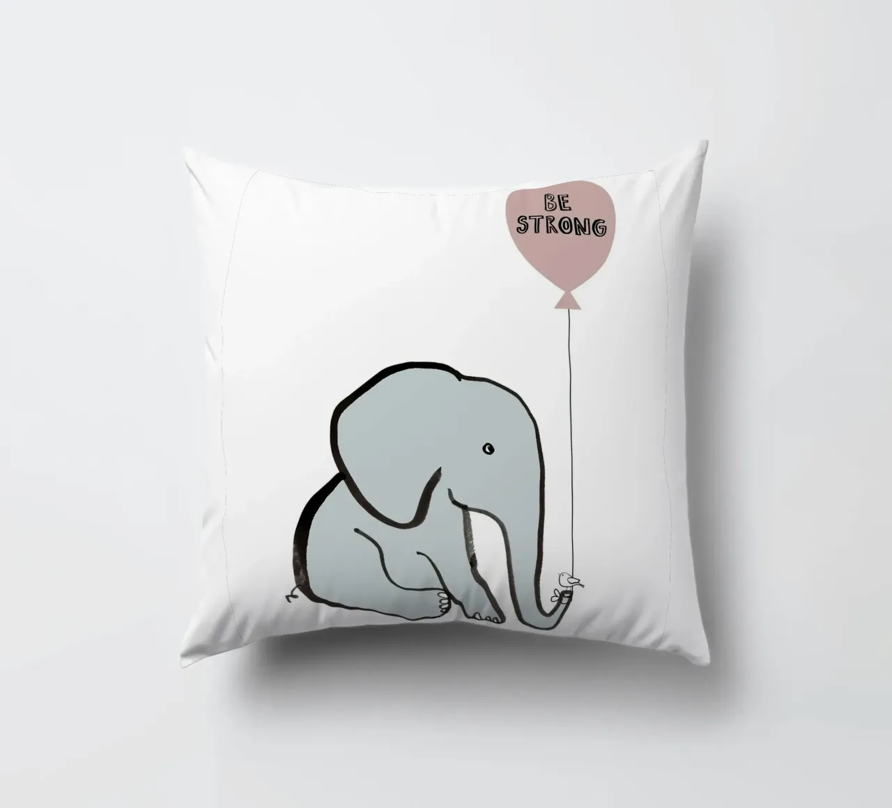 Be Strong Elephant cuscino da estelle bard