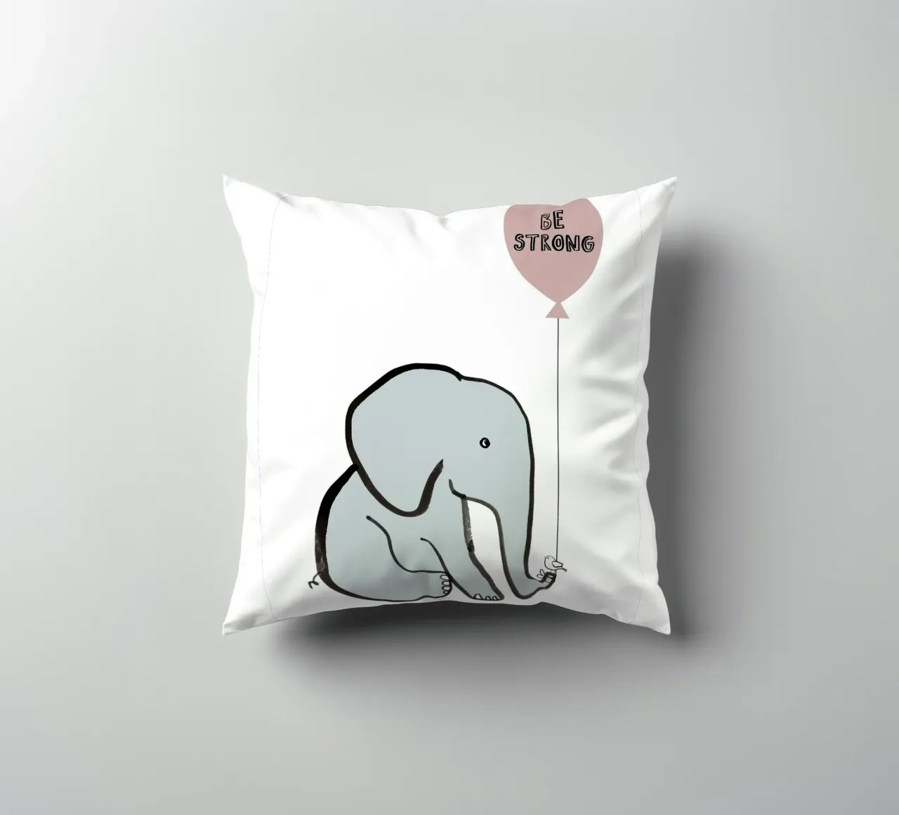 Be Strong Elephant cuscino da estelle bard