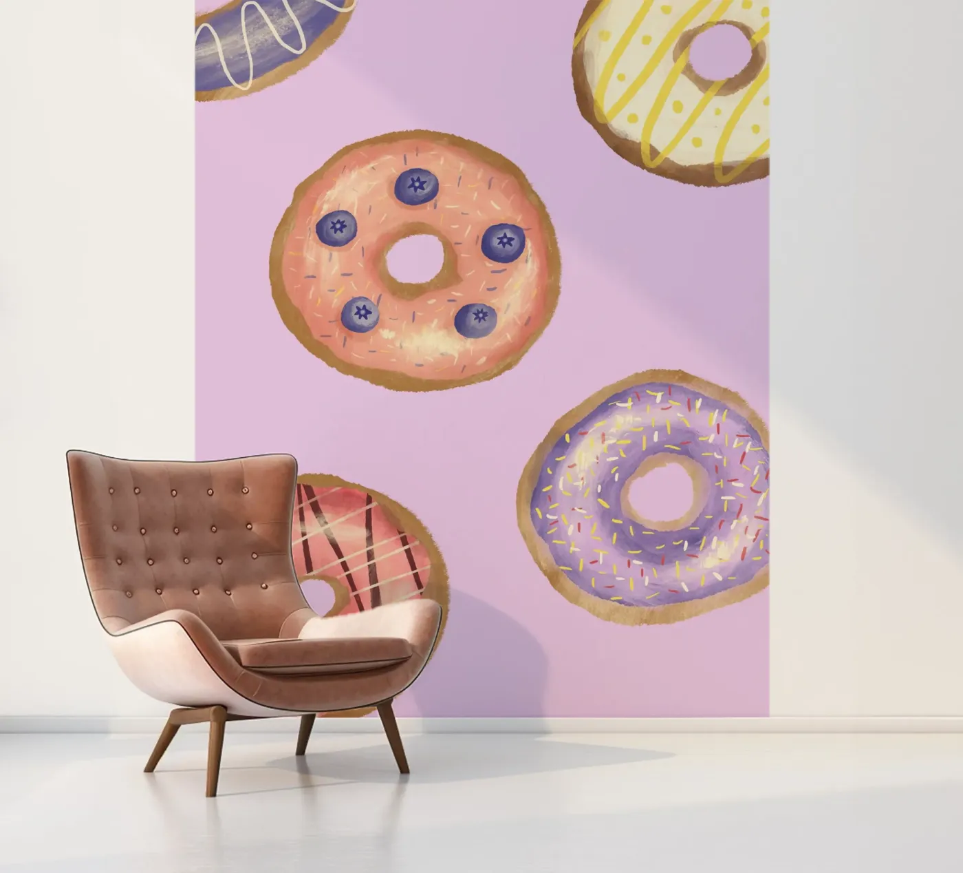 Donuts fotobehang van Studio Dolci