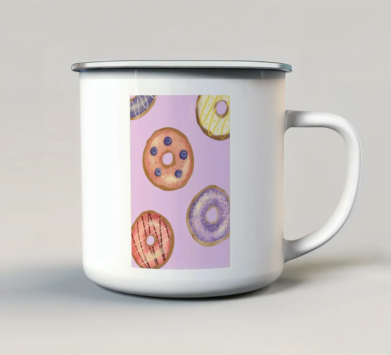 Donuts tazza in smalto da Studio Dolci