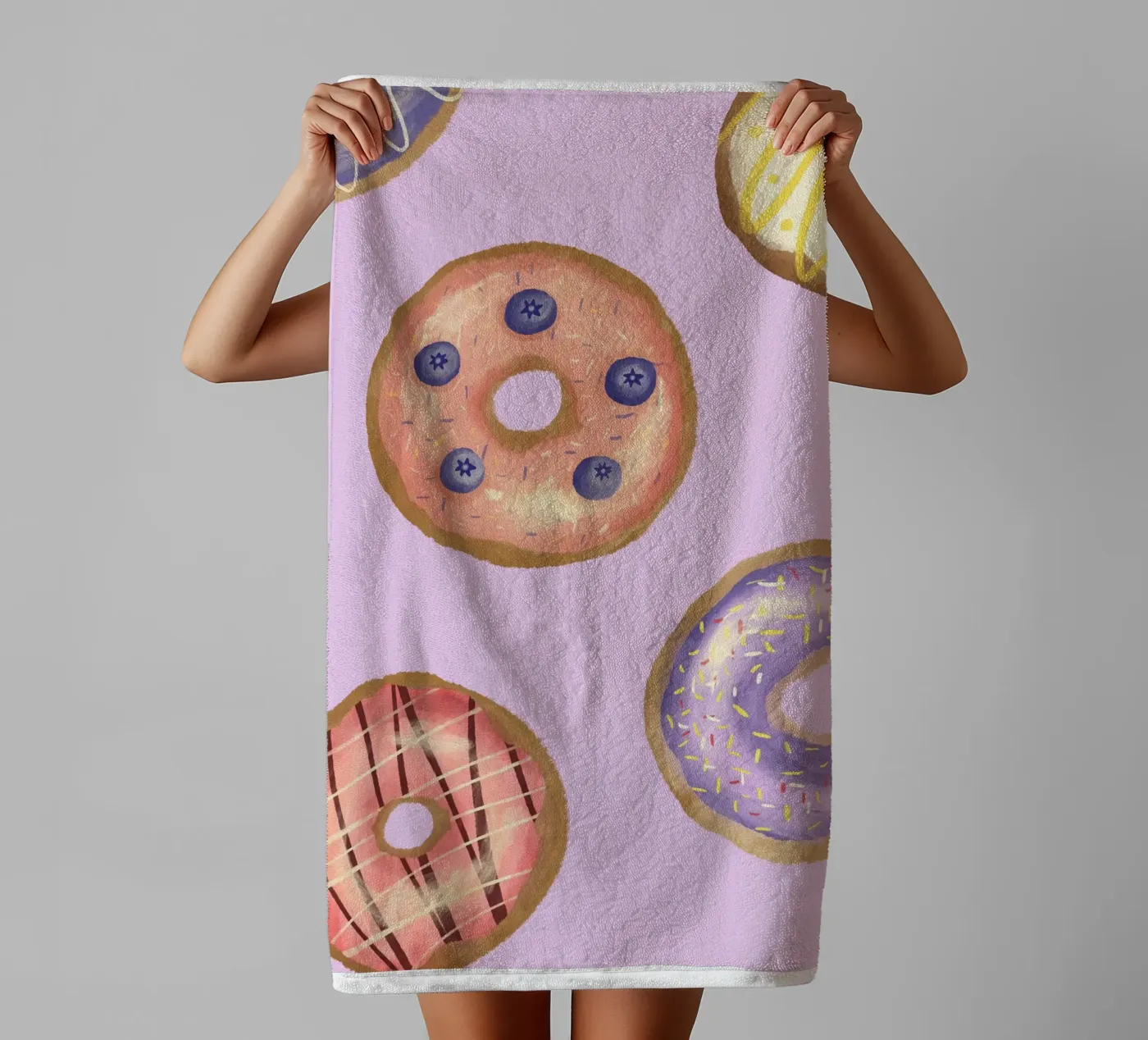 Donuts badhanddoek van Studio Dolci
