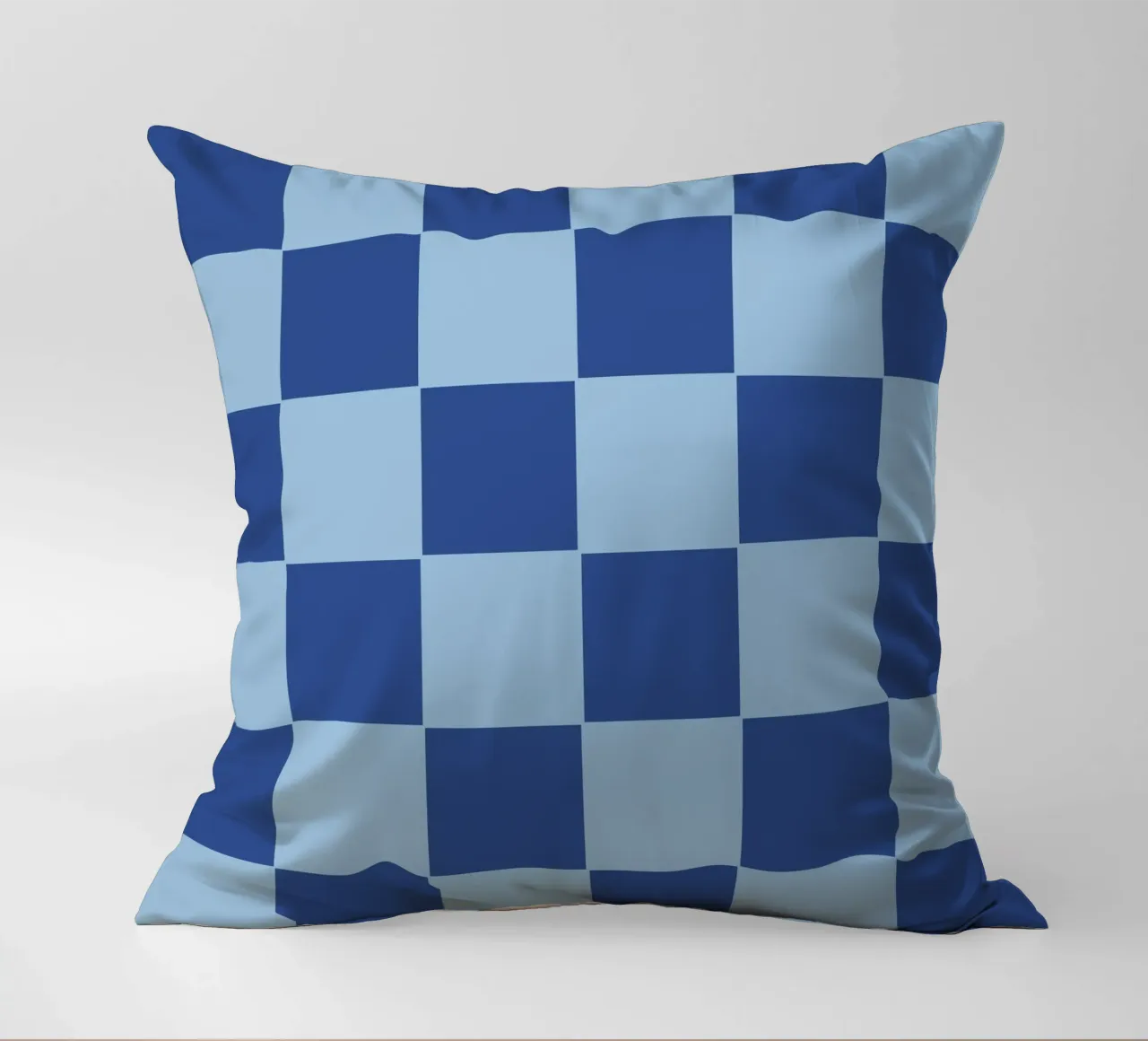 Blue bold eclectic checks cuscino da TijanaArtStudio88