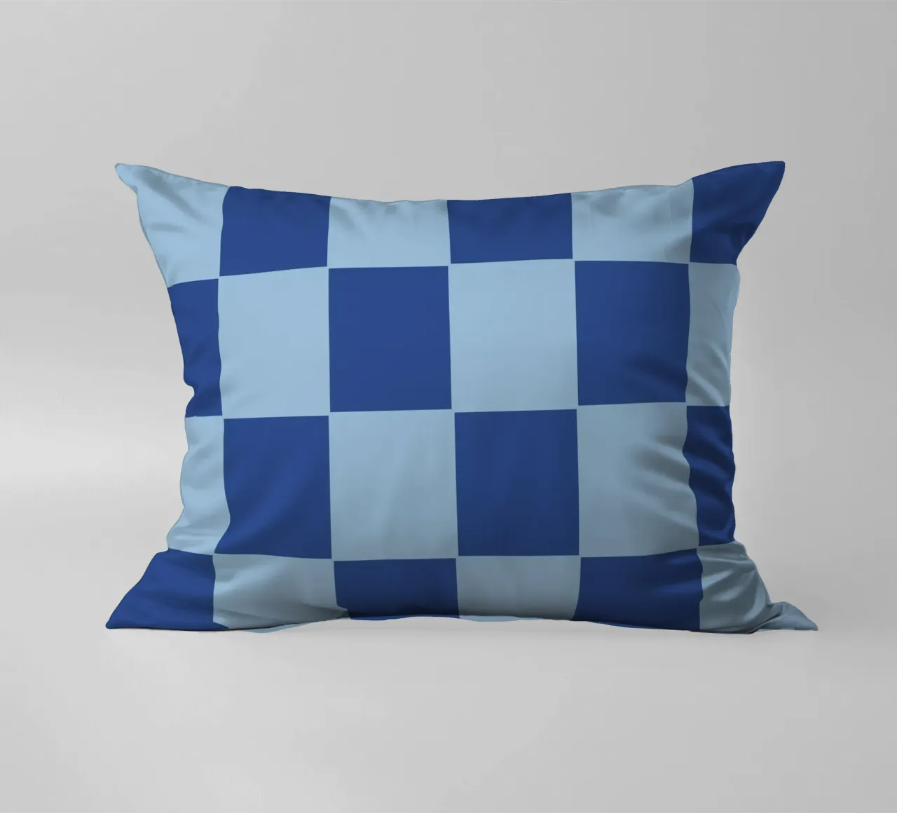 Blue bold eclectic checks cuscino da TijanaArtStudio88