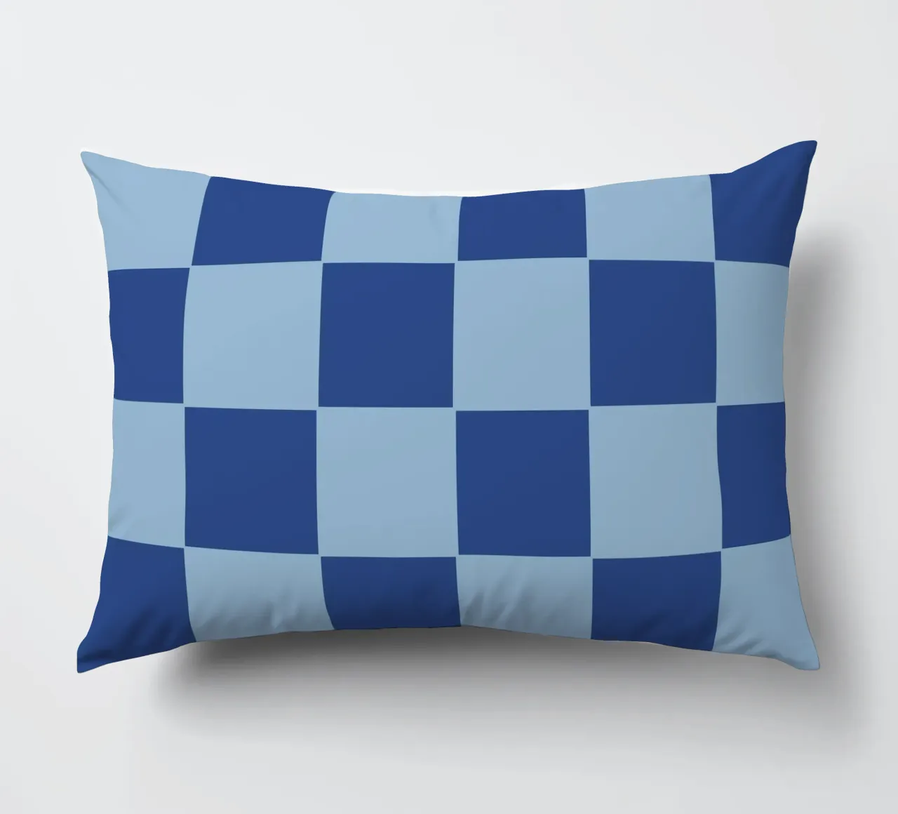 Blue bold eclectic checks cuscino da TijanaArtStudio88