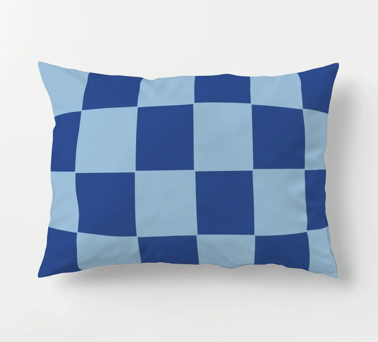 Blue bold eclectic checks cuscino da TijanaArtStudio88