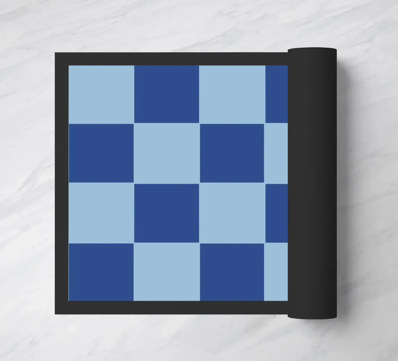 Blue bold eclectic checks zerbino da TijanaArtStudio88