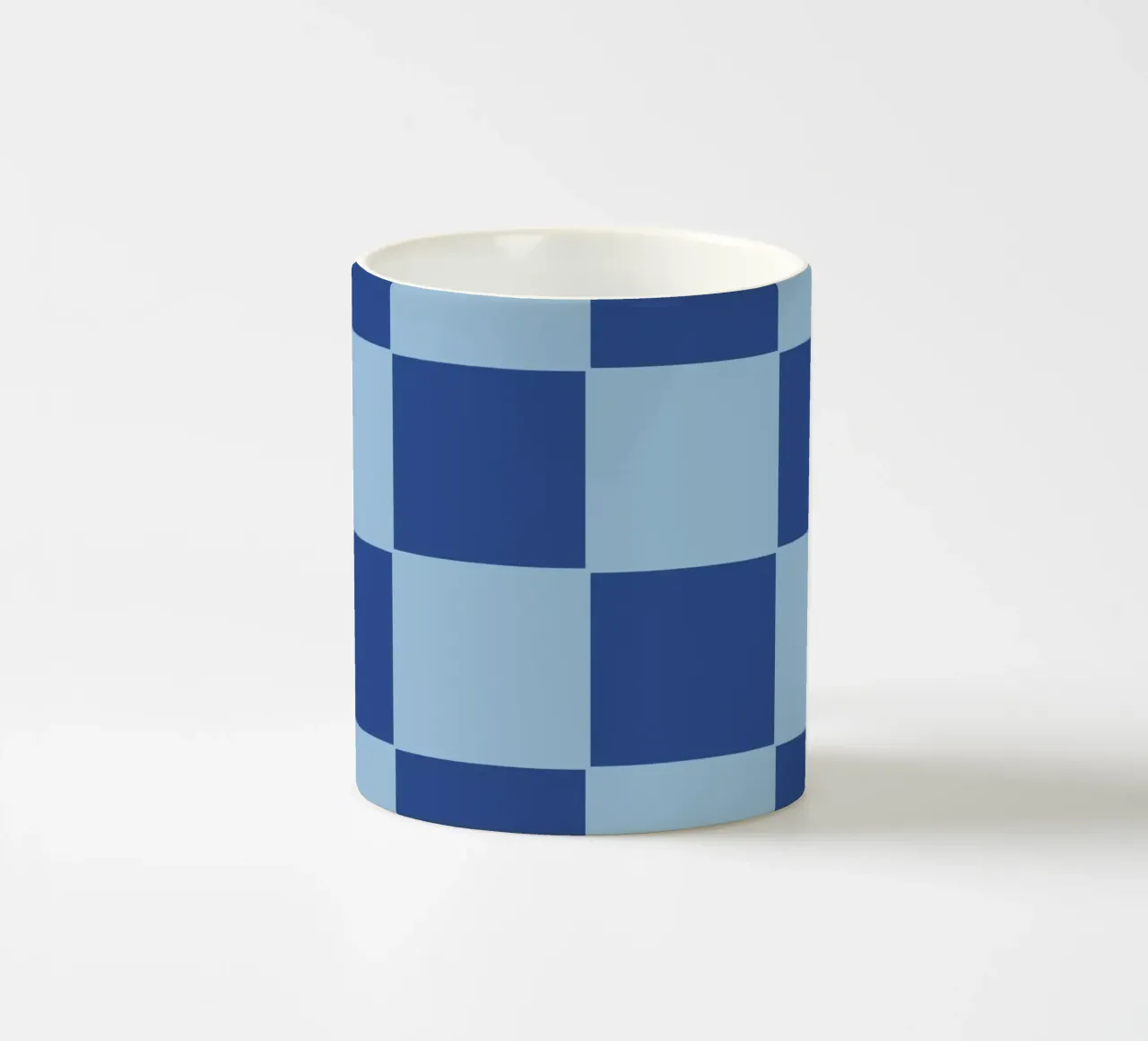 Blue bold eclectic checks tazza in ceramica da TijanaArtStudio88