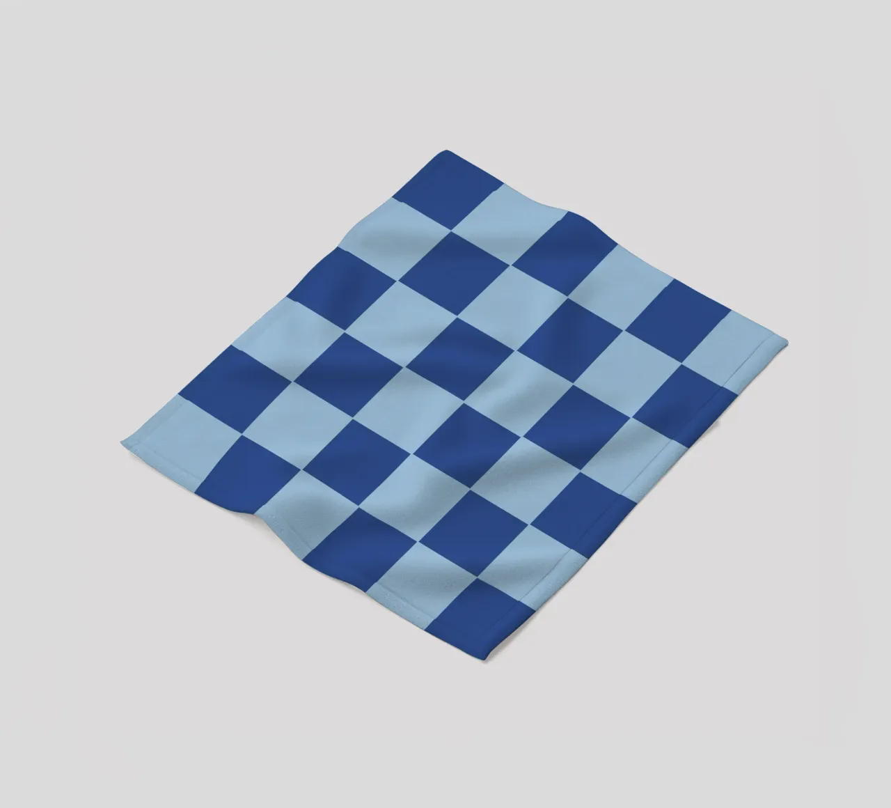 Blue bold eclectic checks coperta in pile da TijanaArtStudio88