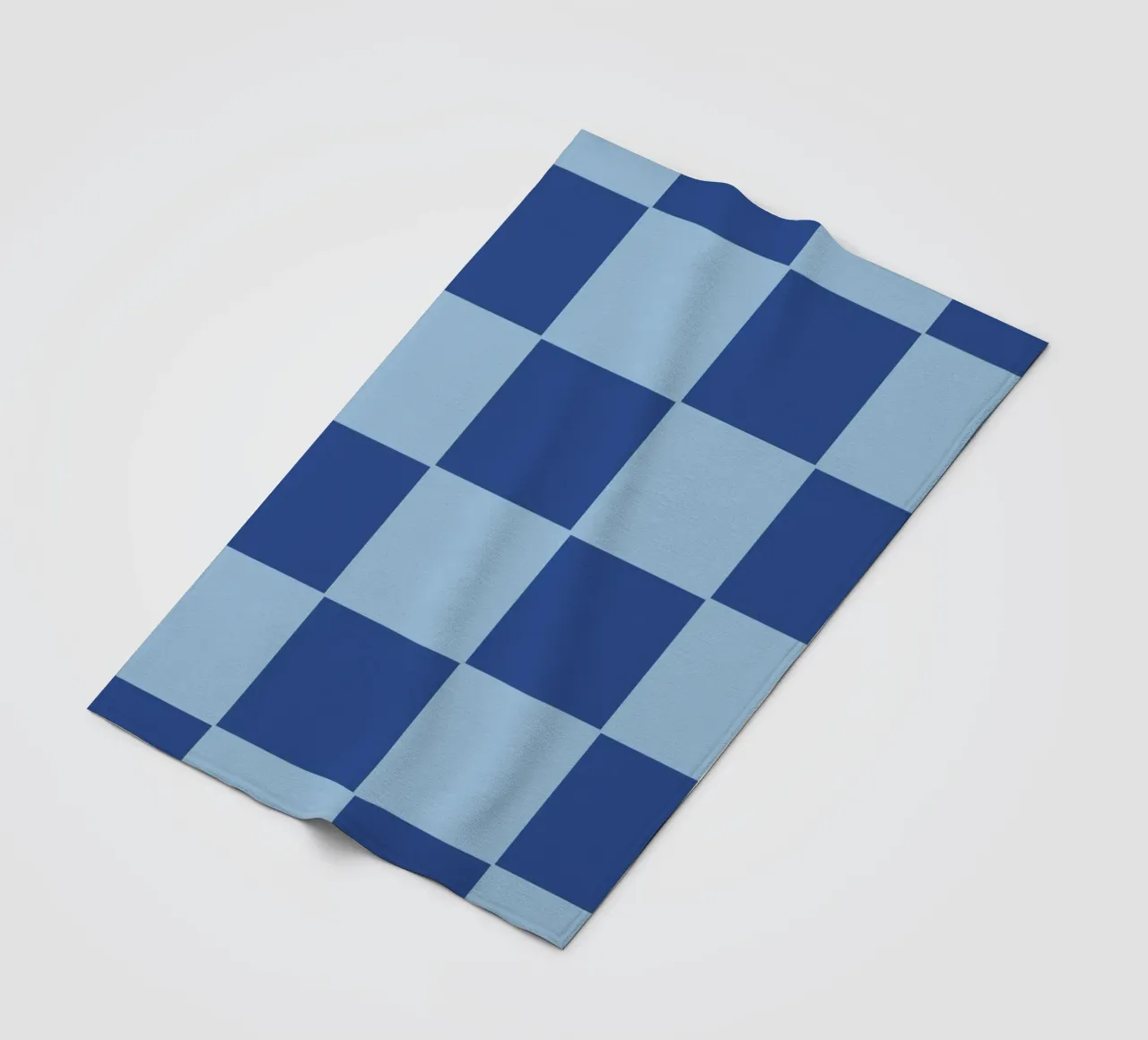 Blue bold eclectic checks coperta in pile da TijanaArtStudio88