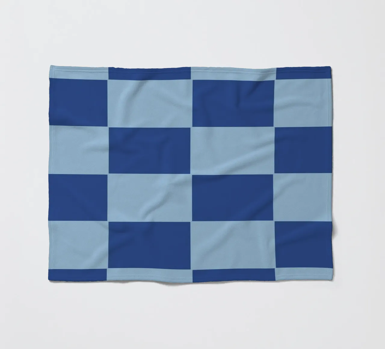 Blue bold eclectic checks coperta in pile da TijanaArtStudio88