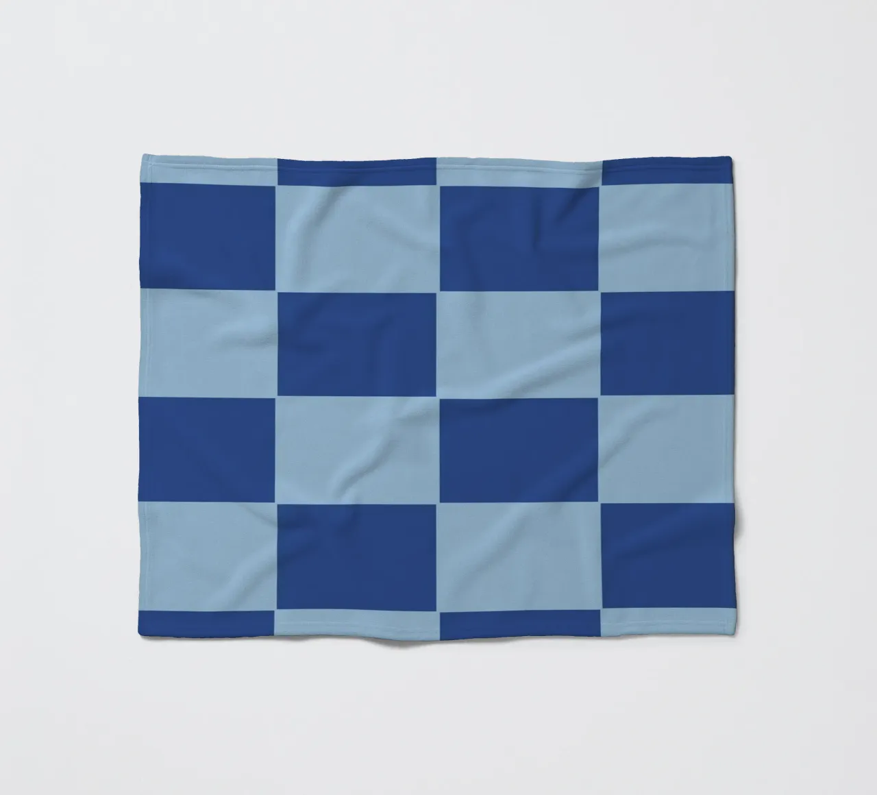 Blue bold eclectic checks coperta in pile da TijanaArtStudio88