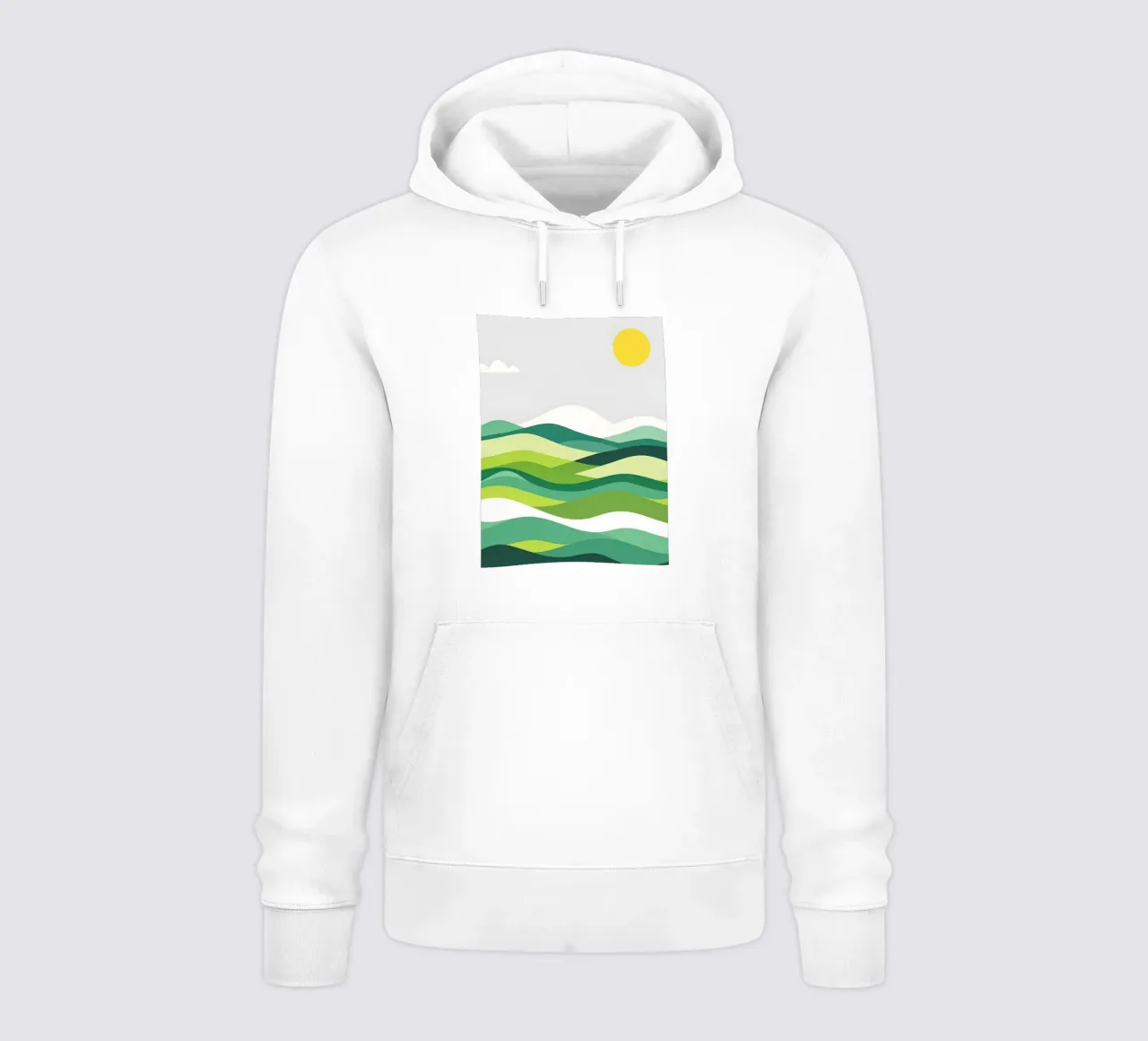 Colline di orizzonte stratificate felpa con cappuccio da LIFESTYLE OBJECTS