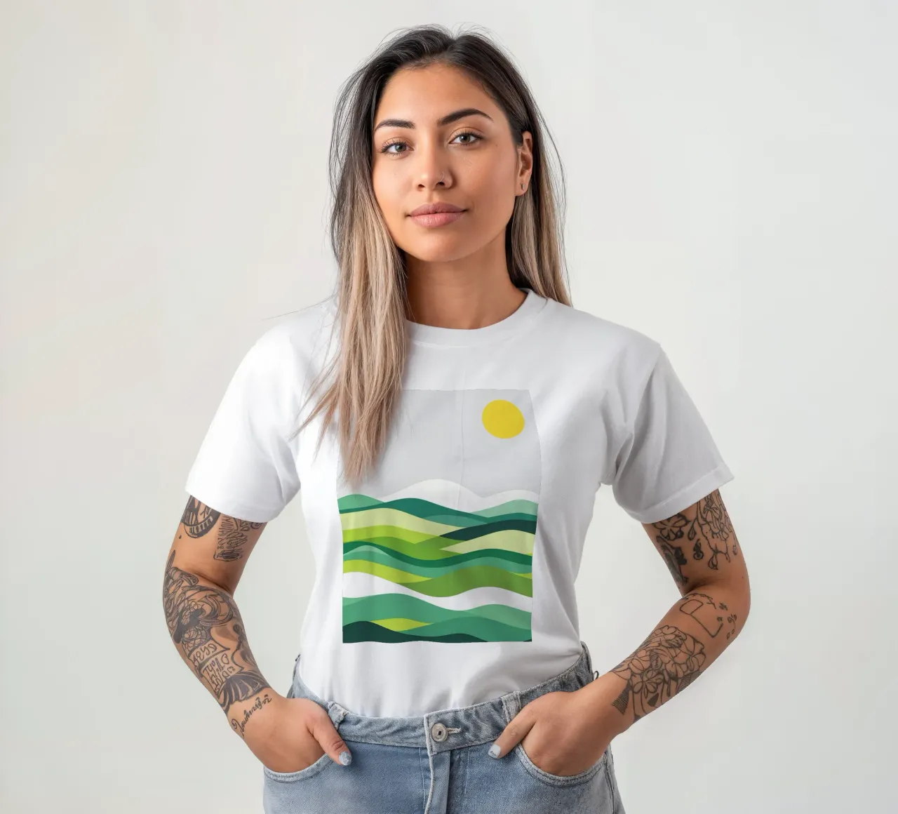 Colline di orizzonte stratificate t-shirt da LIFESTYLE OBJECTS