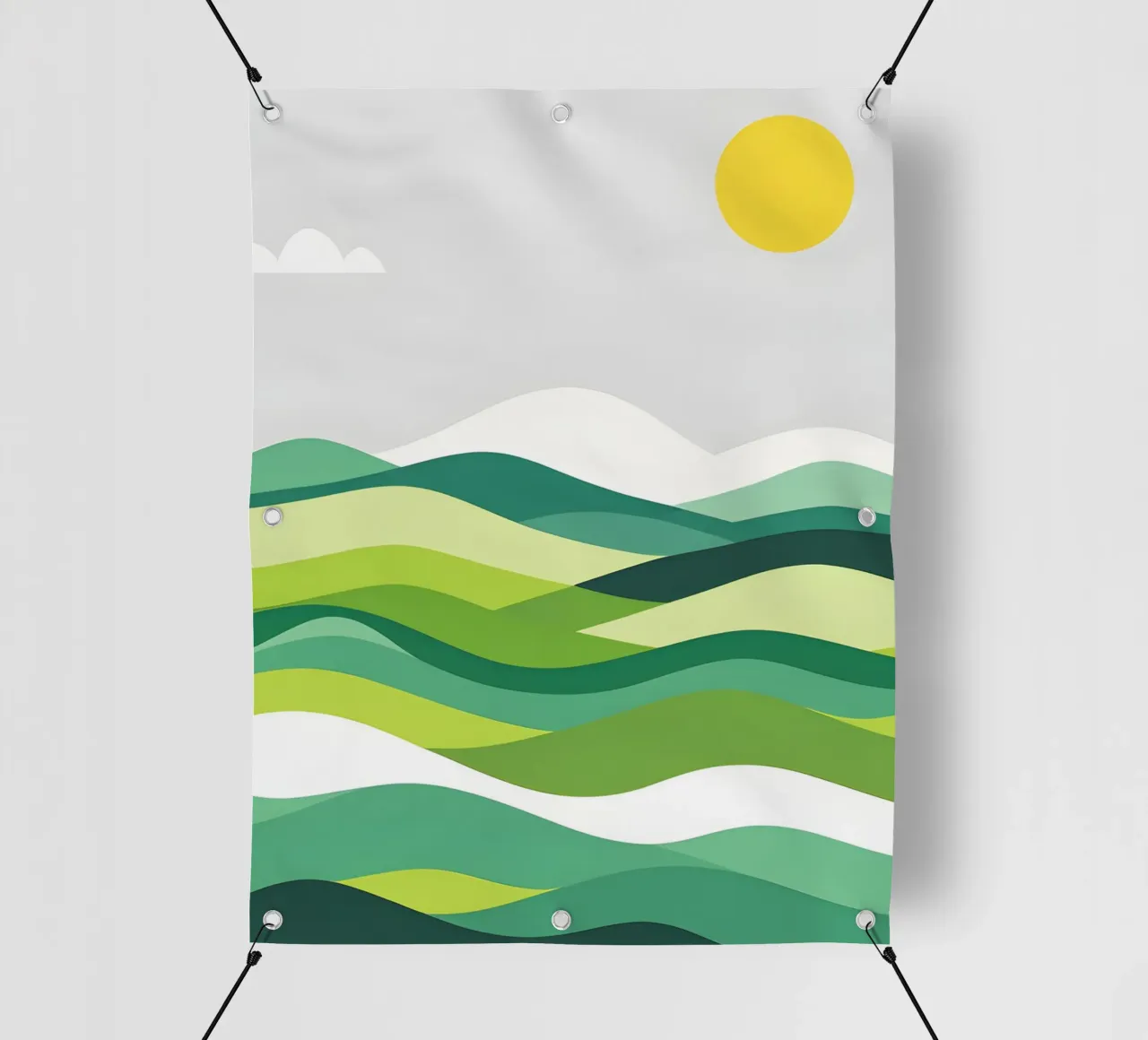 Colline di orizzonte stratificate telo in pvc da LIFESTYLE OBJECTS