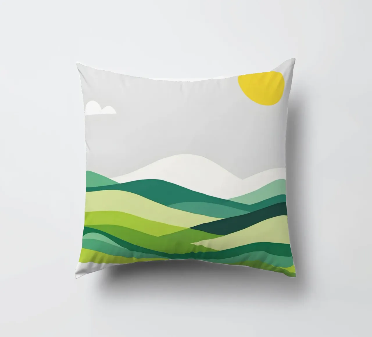 Colline di orizzonte stratificate cuscino da LIFESTYLE OBJECTS