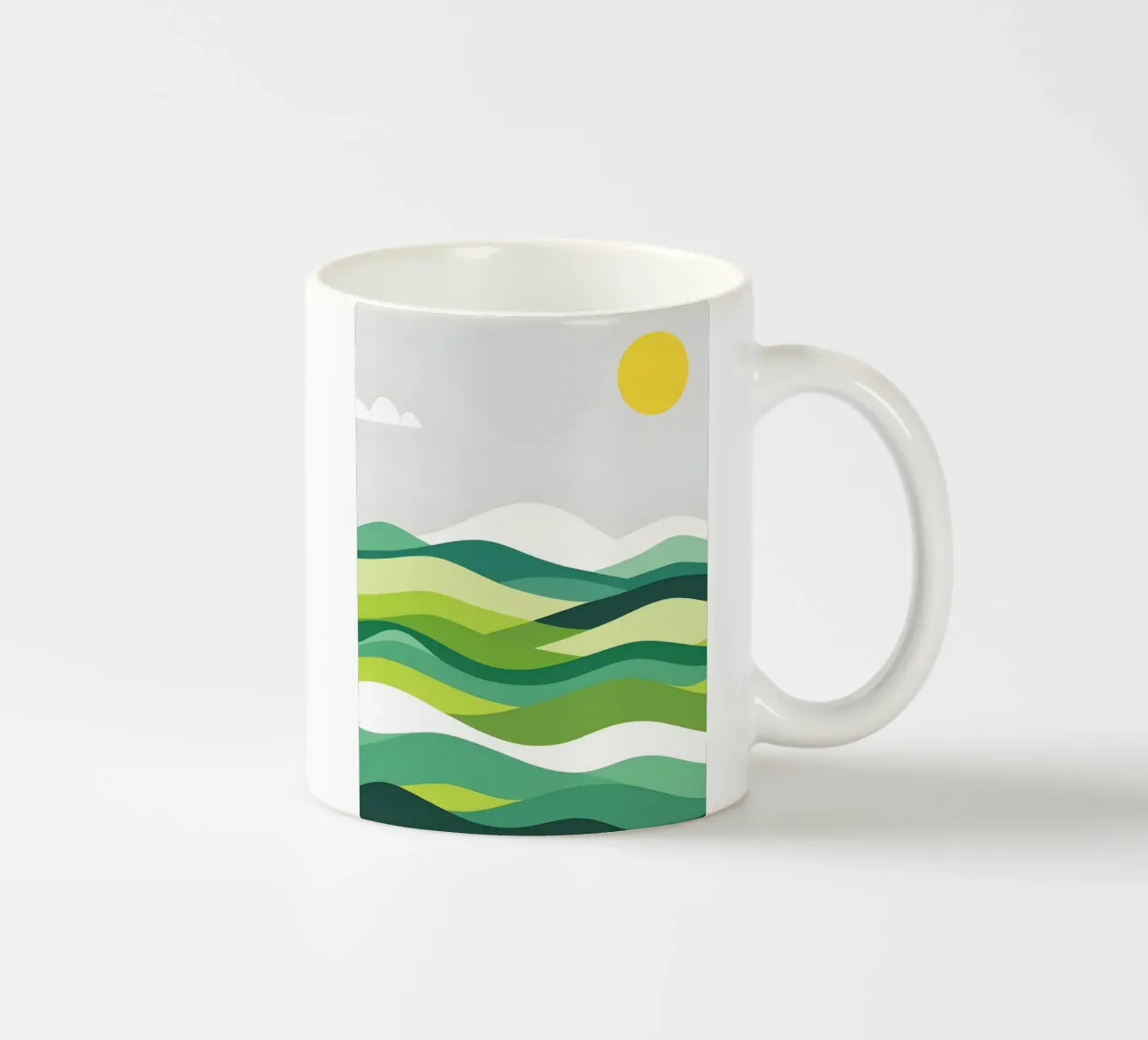 Colline di orizzonte stratificate tazza in ceramica da LIFESTYLE OBJECTS