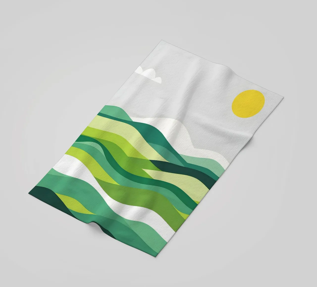 Colline di orizzonte stratificate telo mare da LIFESTYLE OBJECTS