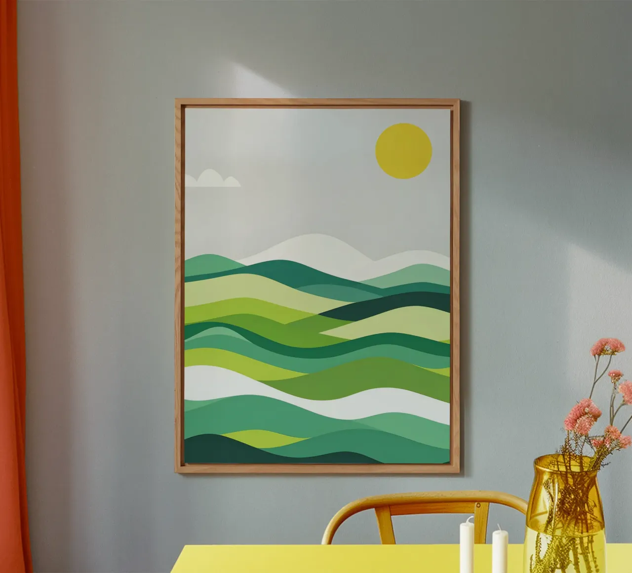 Colline di orizzonte stratificate alluminio dibond da LIFESTYLE OBJECTS