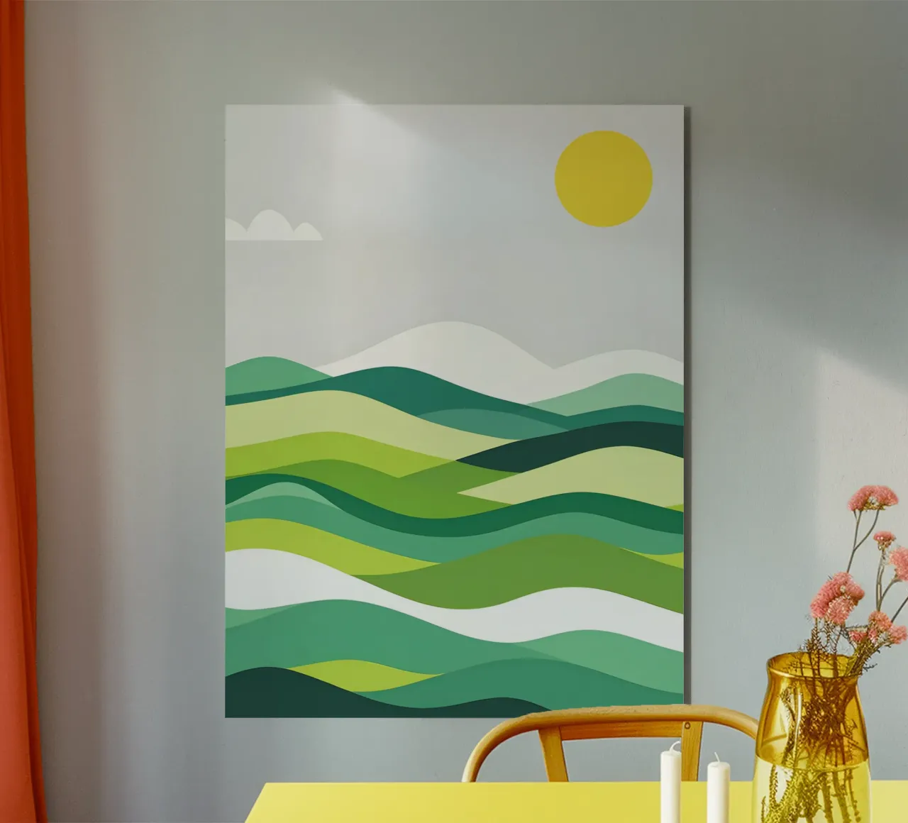 Colline di orizzonte stratificate alluminio dibond da LIFESTYLE OBJECTS