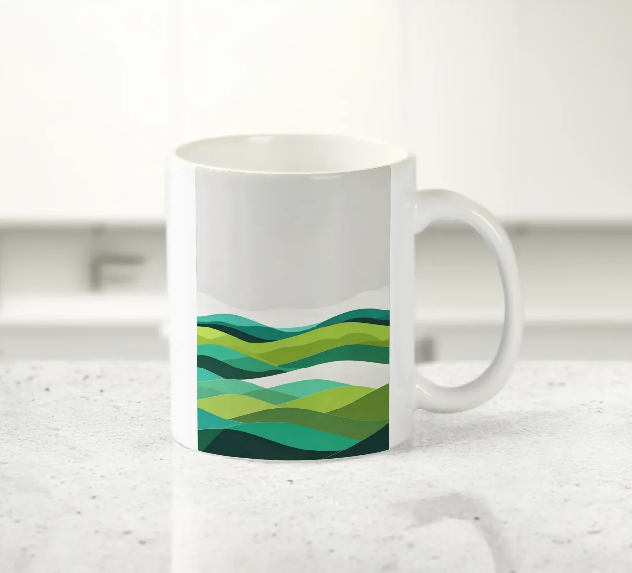 Colline di orizzonte stratificate tazza in ceramica da LIFESTYLE OBJECTS