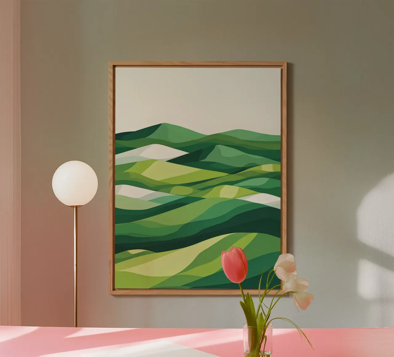 Colline di orizzonte stratificate alluminio dibond da LIFESTYLE OBJECTS