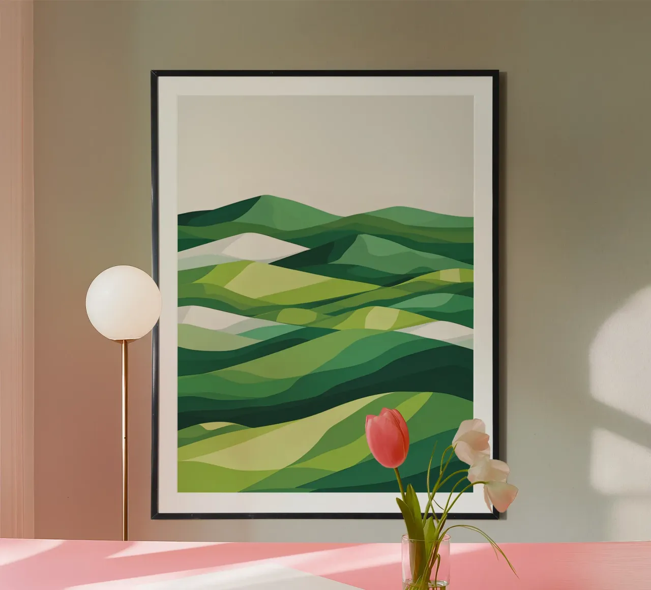 Colline di orizzonte stratificate carta hahnemühle da LIFESTYLE OBJECTS