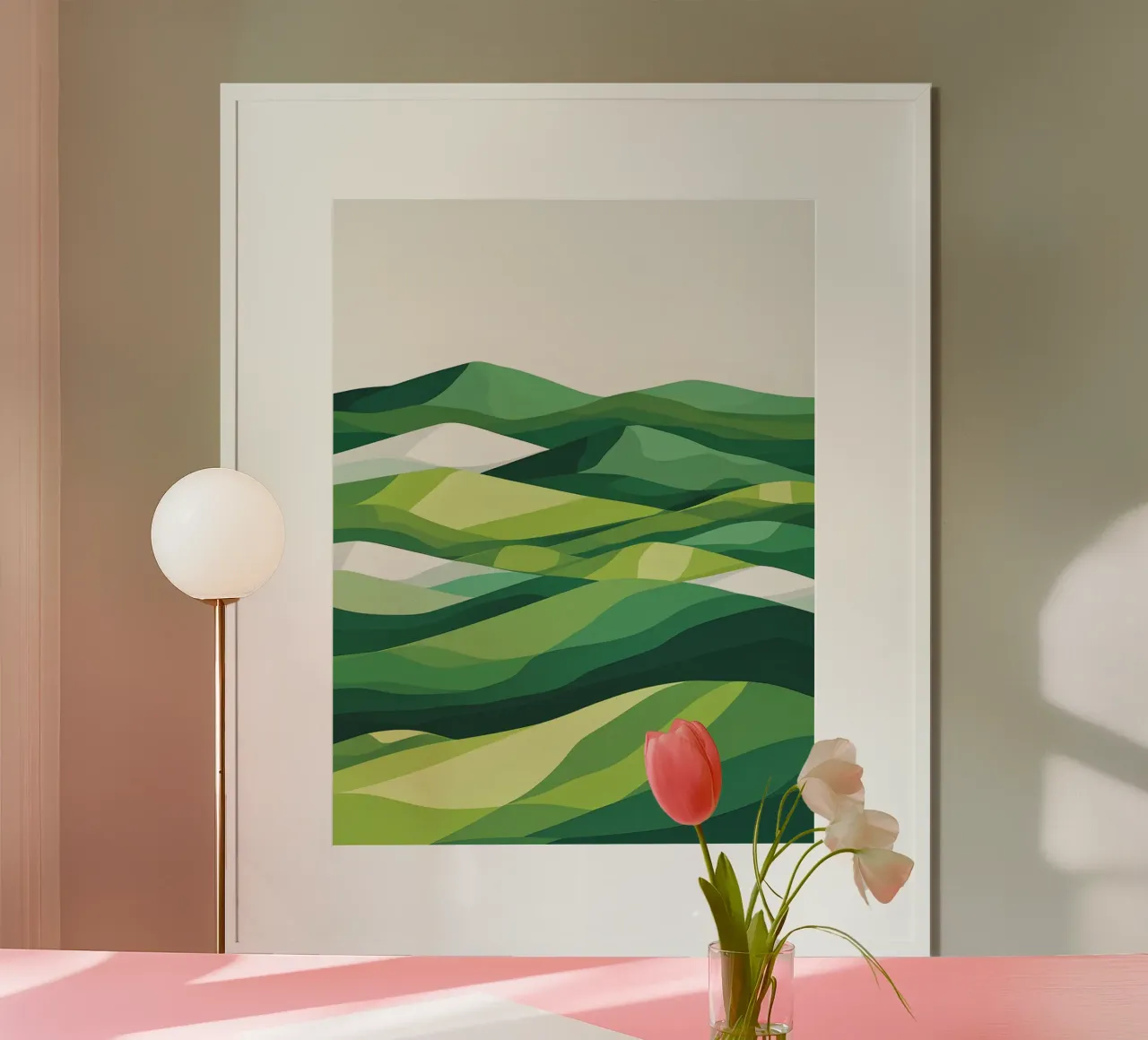 Colline di orizzonte stratificate carta hahnemühle da LIFESTYLE OBJECTS