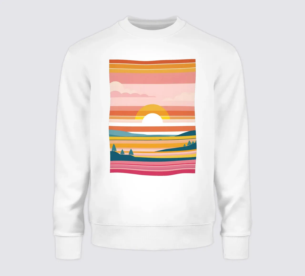 Bande di colore del tramonto felpa da LIFESTYLE OBJECTS