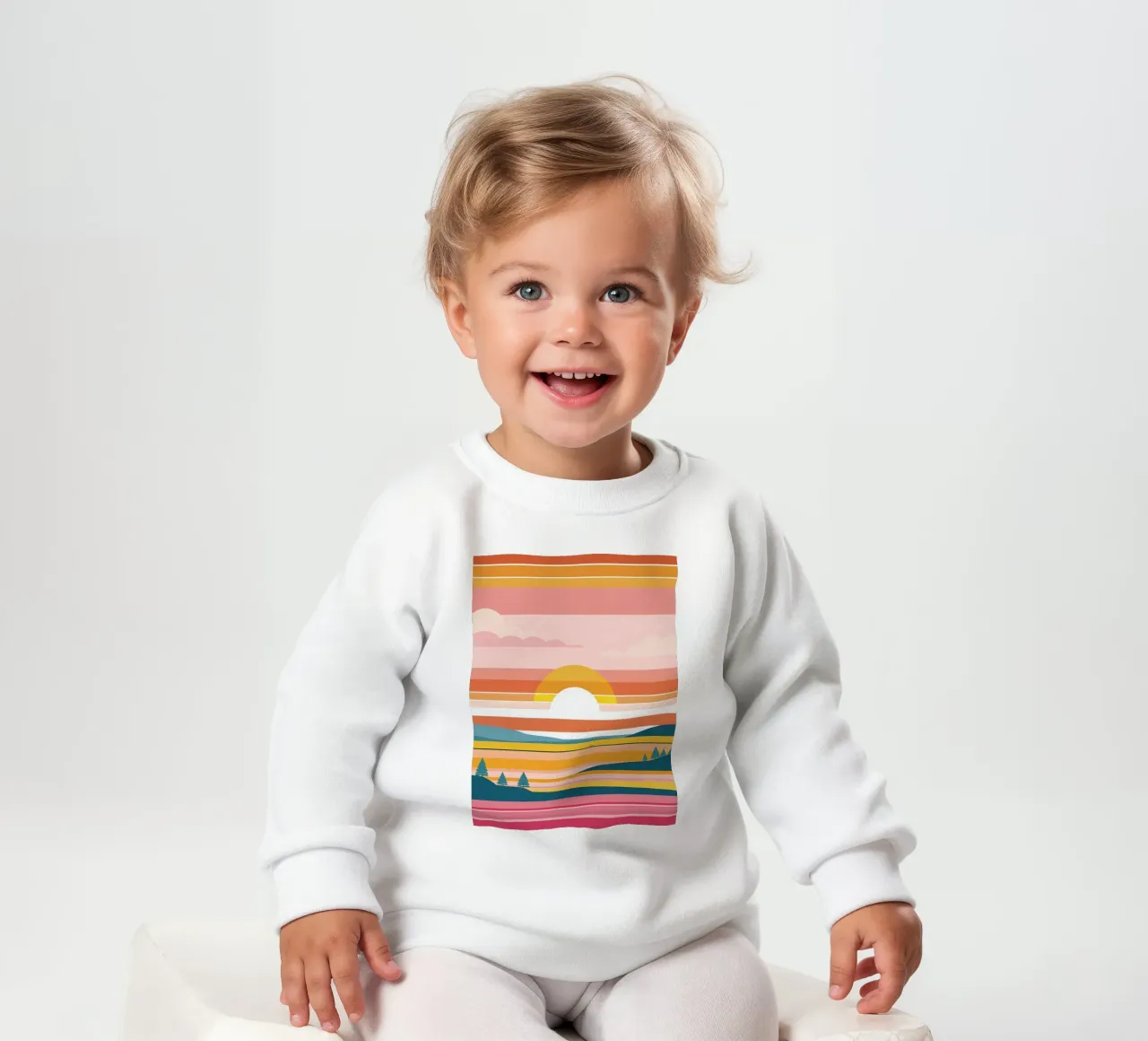 Bande di colore del tramonto felpa neonato da LIFESTYLE OBJECTS