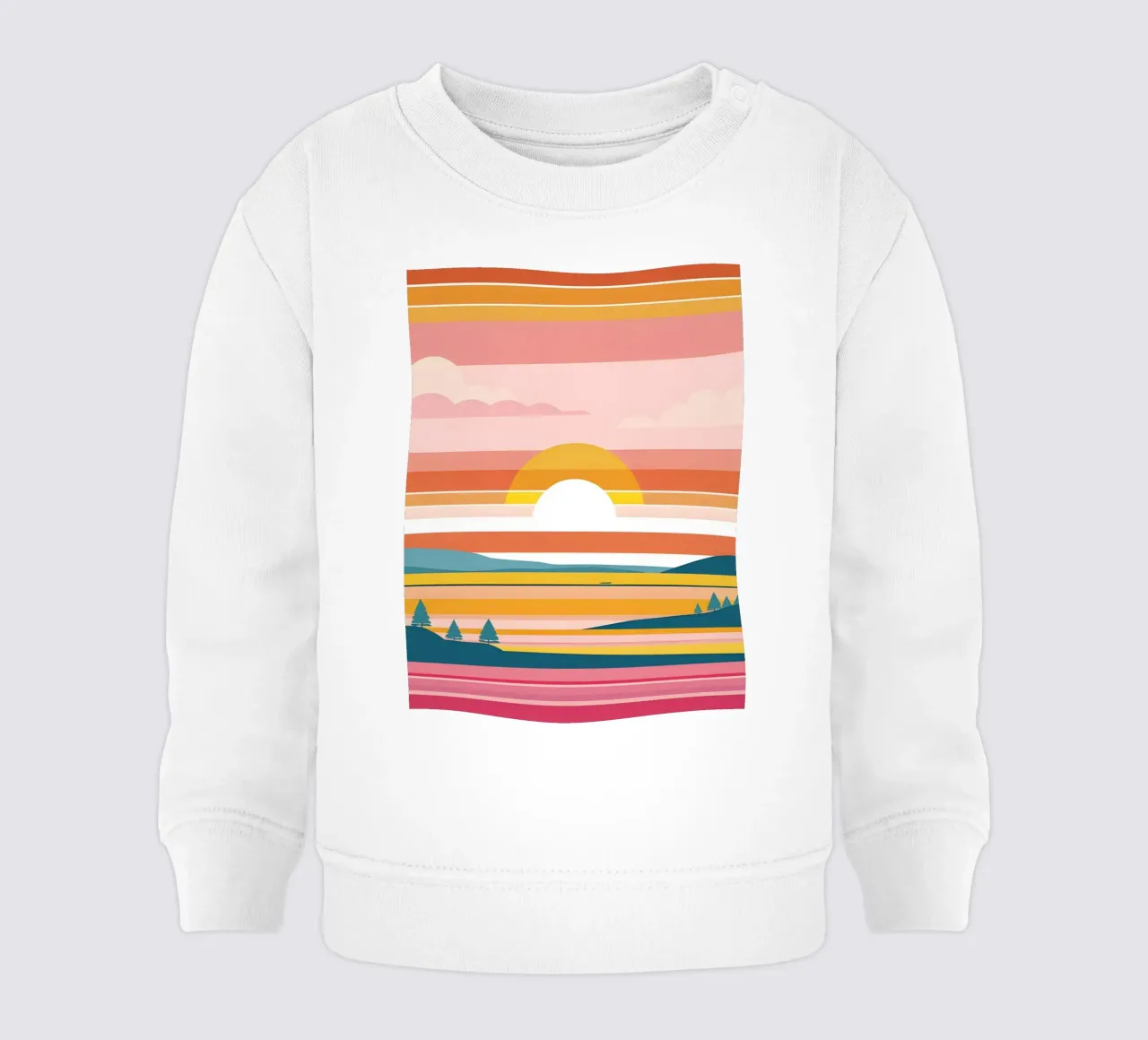 Bande di colore del tramonto felpa neonato da LIFESTYLE OBJECTS