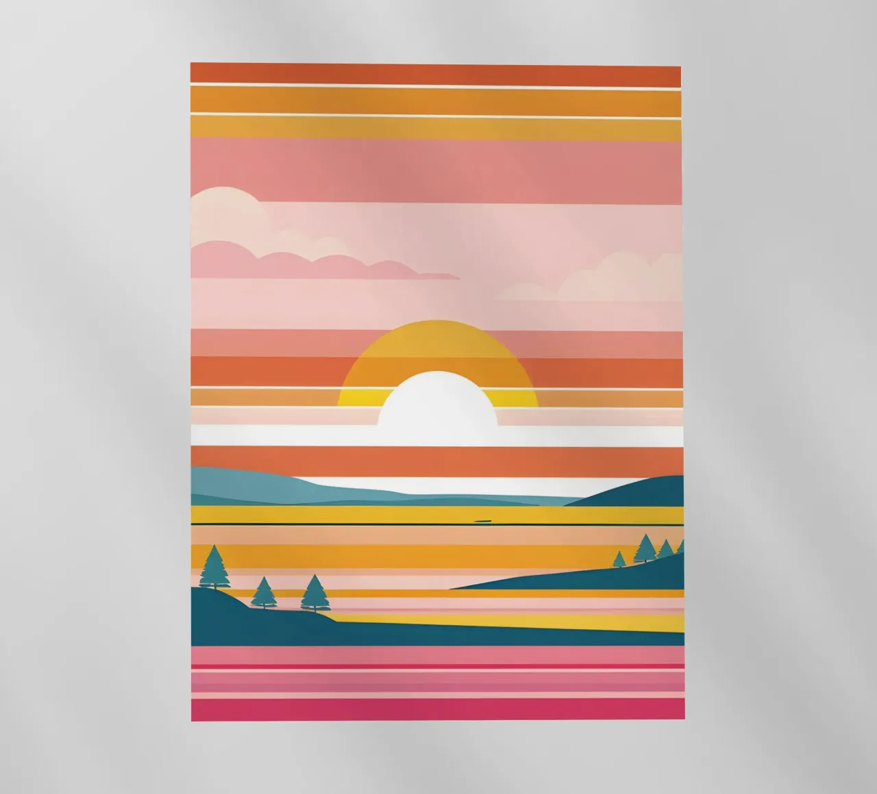 Bande di colore del tramonto pellicola backlit da LIFESTYLE OBJECTS