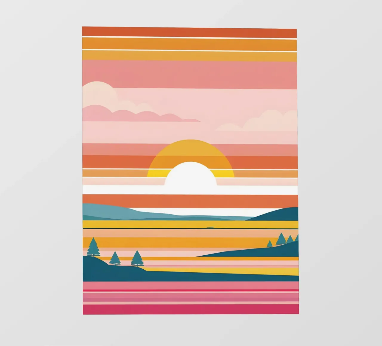 Bande di colore del tramonto pellicola backlit da LIFESTYLE OBJECTS