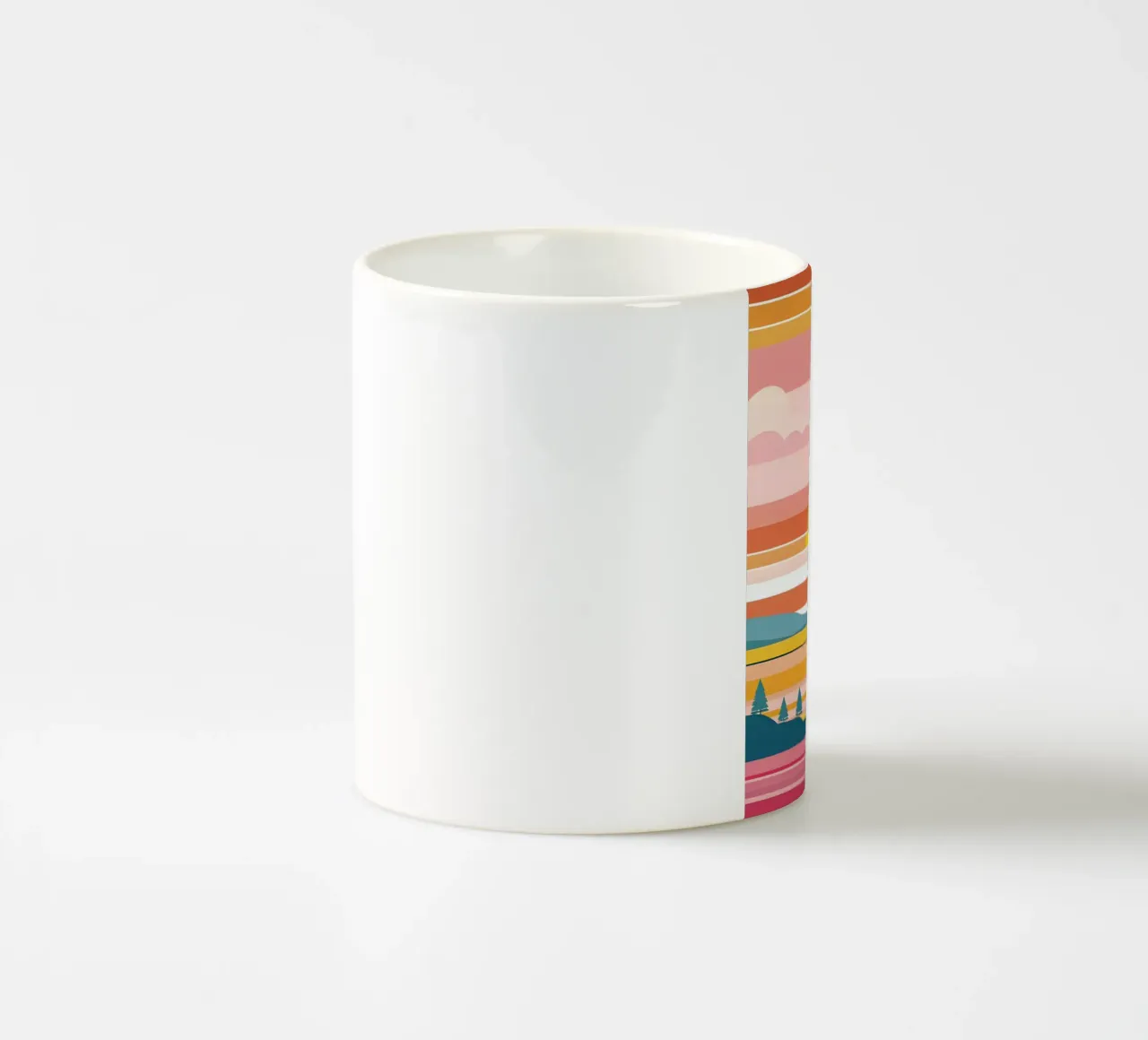 Bande di colore del tramonto tazza in ceramica da LIFESTYLE OBJECTS