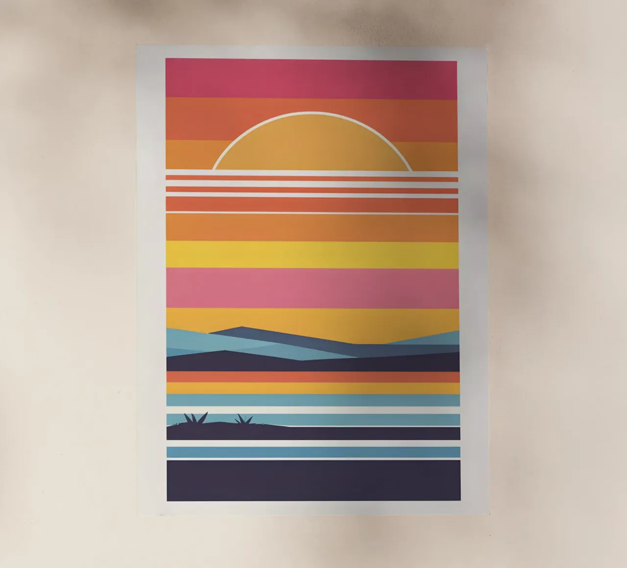 Bande di colore del tramonto pellicola backlit da LIFESTYLE OBJECTS