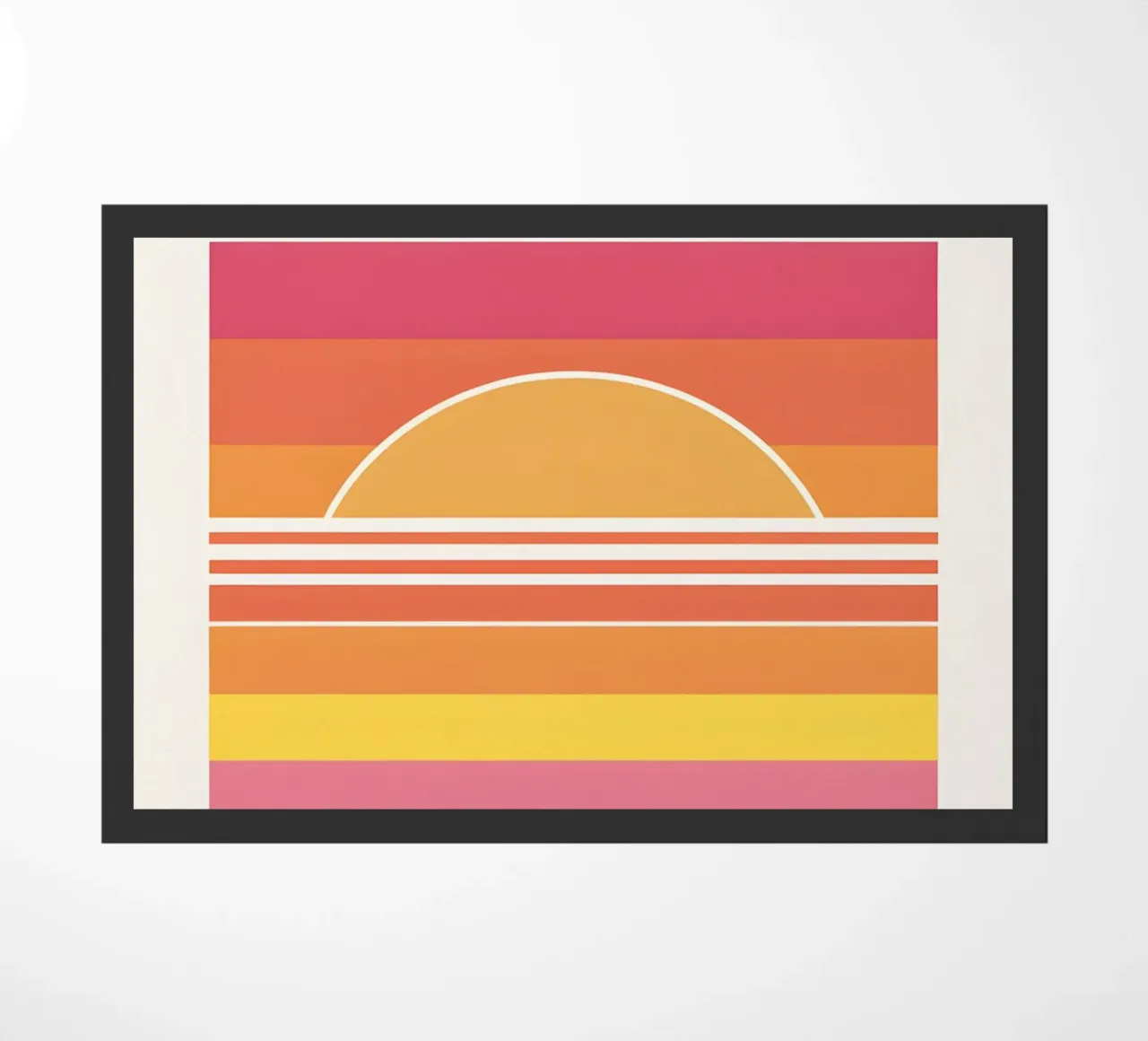 Bande di colore del tramonto zerbino da LIFESTYLE OBJECTS