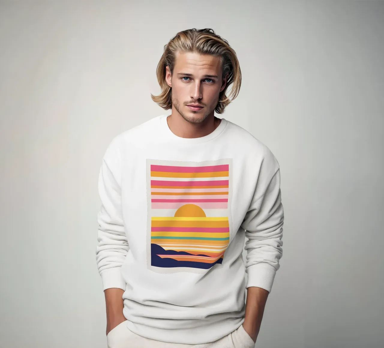 Bande di colore del tramonto felpa da LIFESTYLE OBJECTS