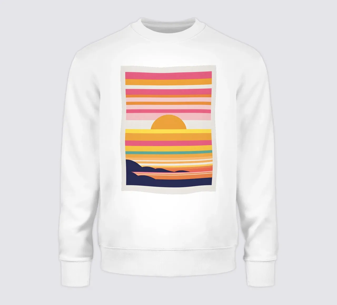 Bande di colore del tramonto felpa da LIFESTYLE OBJECTS