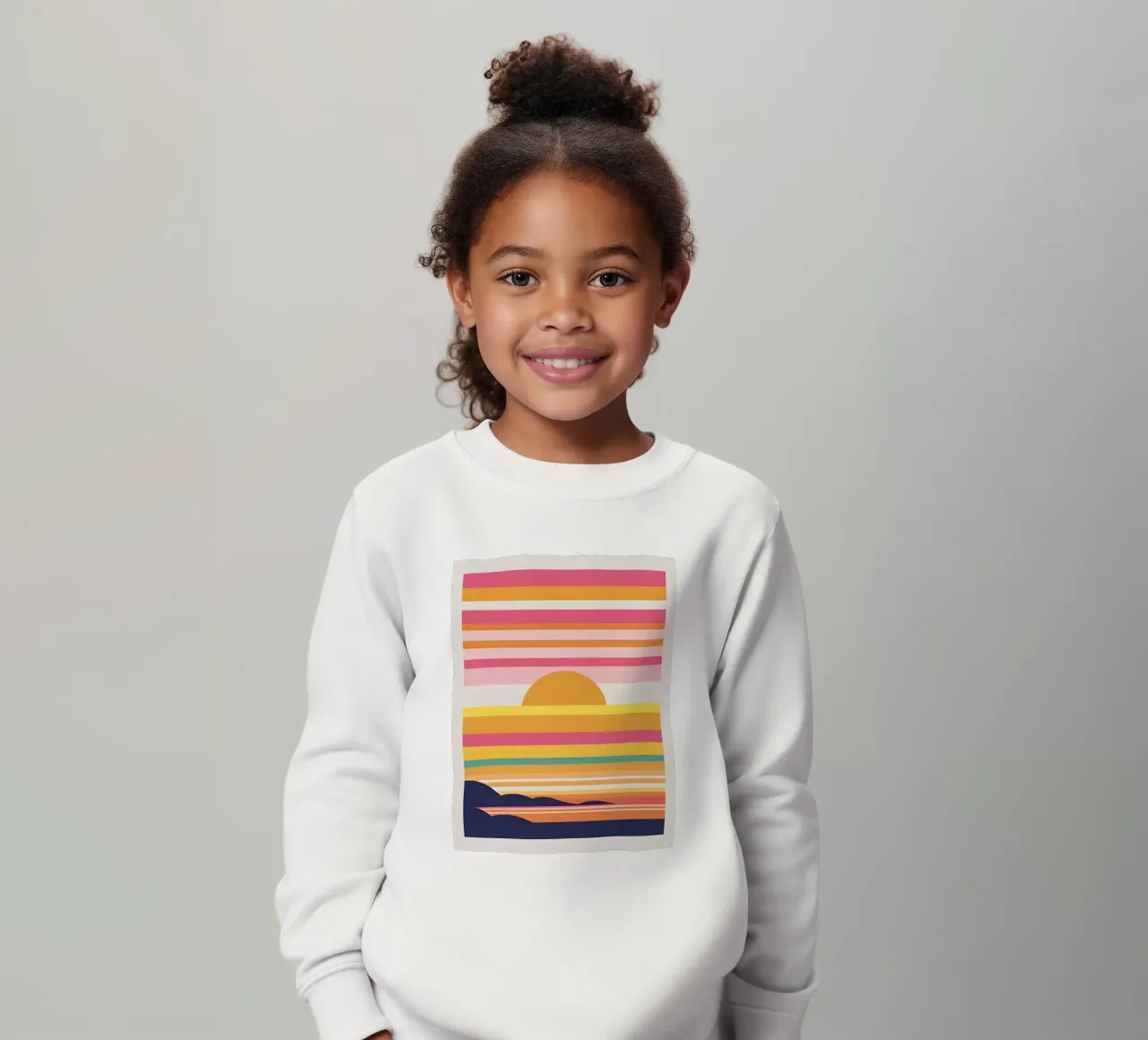 Bande di colore del tramonto felpa bambino da LIFESTYLE OBJECTS
