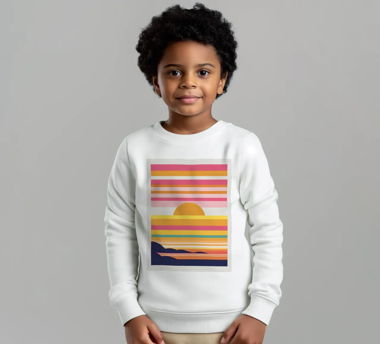 Bande di colore del tramonto felpa bambino da LIFESTYLE OBJECTS