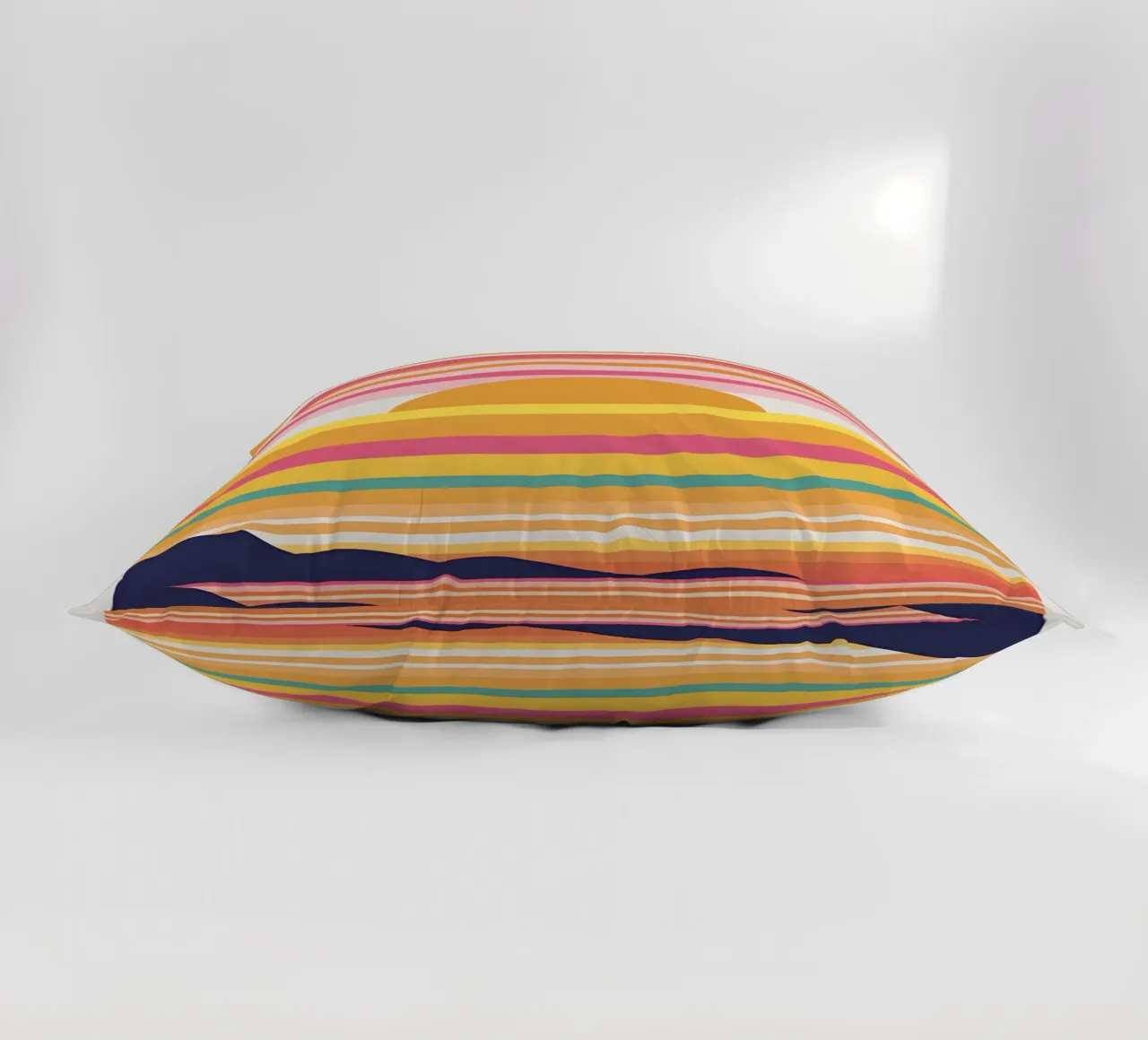 Bande di colore del tramonto cuscino da LIFESTYLE OBJECTS
