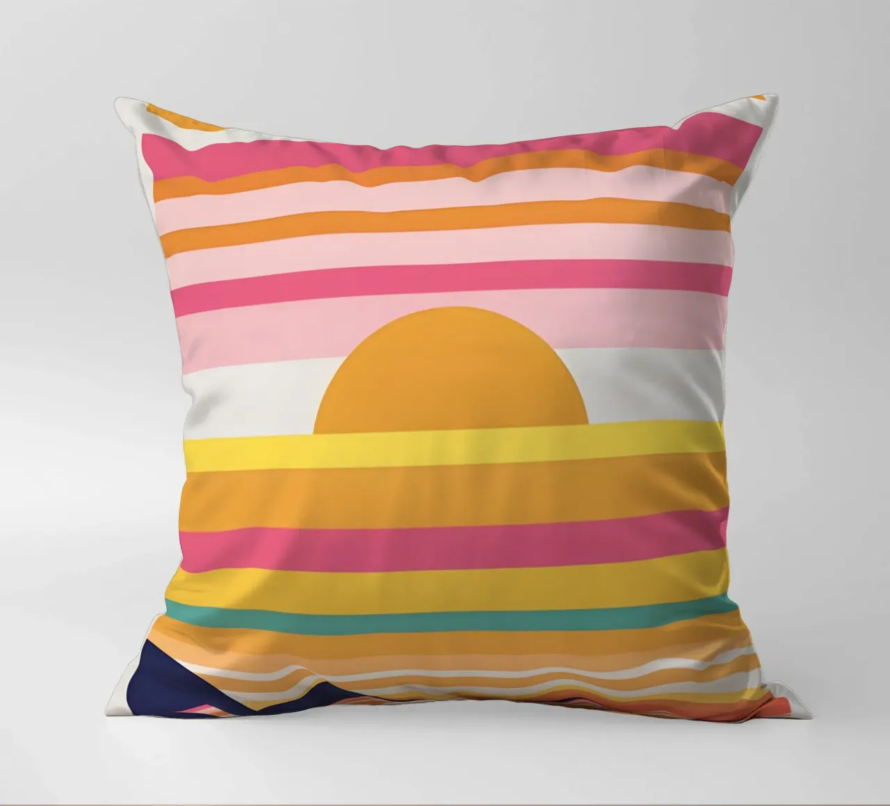 Bande di colore del tramonto cuscino da LIFESTYLE OBJECTS